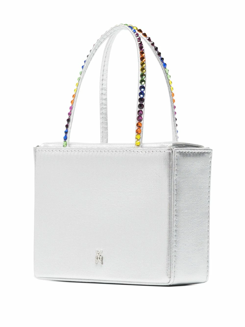 Amina Muaddi Satin crystal embellished mini bag 5 Amina Muaddi satin crystal-embellished mini bag