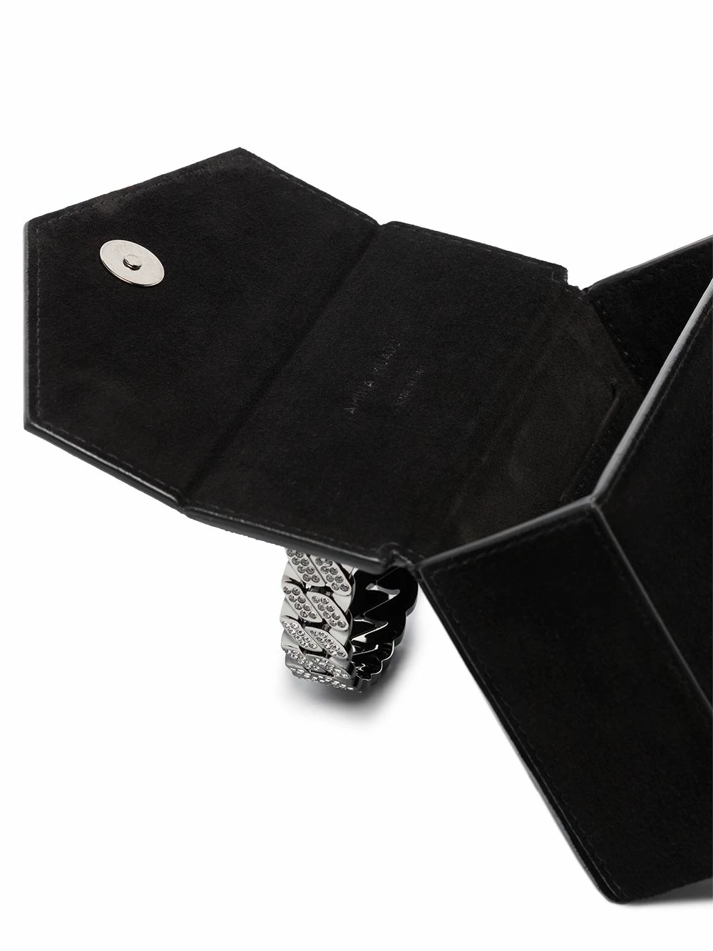 Amina Muaddi Metallic top handle mini bag 7 Amina Muaddi metallic top handle mini bag