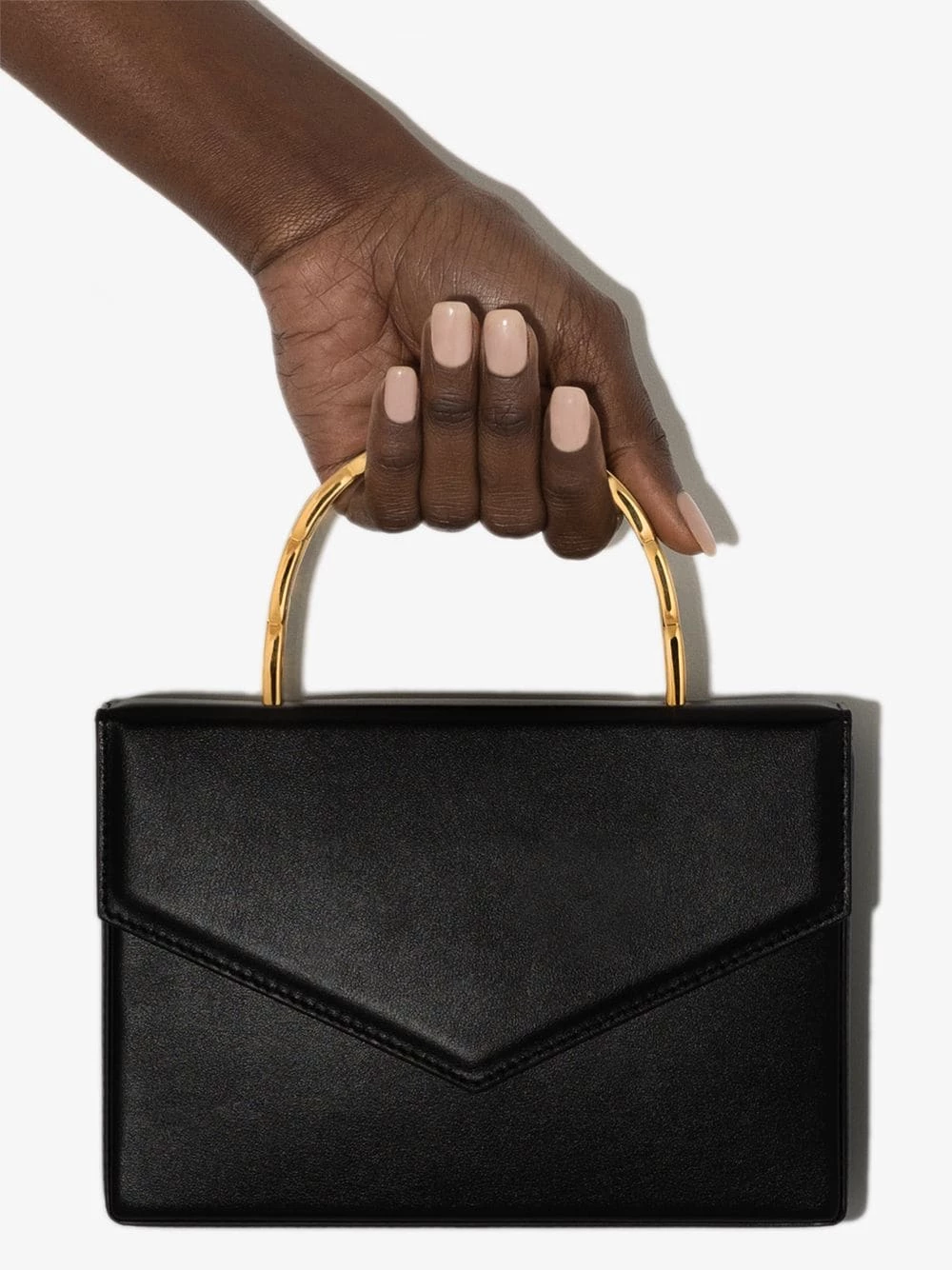 Amina Muaddi Pernille leather mini bag 5 Amina Muaddi Pernille leather mini bag