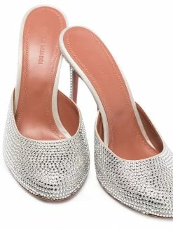 Amina Muaddi Emili 105mm crystal-embellished mules