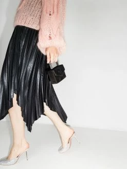 Amina Muaddi Emili 105mm crystal-embellished mules