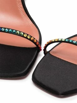 Amina Muaddi X AWGE black LSD 95 gladiator sandals