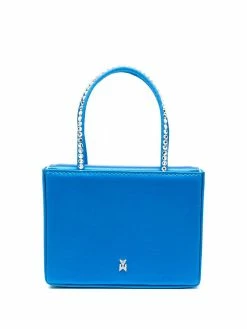 Amina Muaddi crystal-embellished tote bag