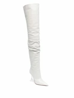 Amina Muaddi Olivia thigh-high boots