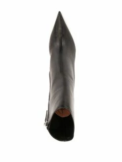 Amina Muaddi pointed wedge boots