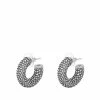 Amina Muaddi Small crystal embellished hoop earrings 1 Amina Muaddi small crystal-embellished hoop earrings
