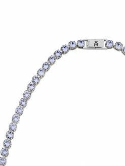 Amina Muaddi crystal-embellished beaded necklace