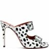 Amina Muaddi Marni 105mm dalmatian print mules