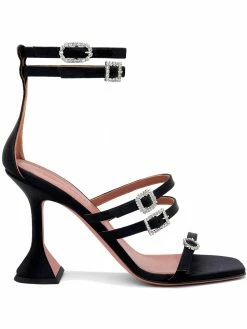 Amina Muaddi Robyn 95 crystal-embellished sandals