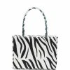 Amina Muaddi Super Amini Gilda zebra print bag 1 Amina Muaddi Super Amini Gilda zebra print bag