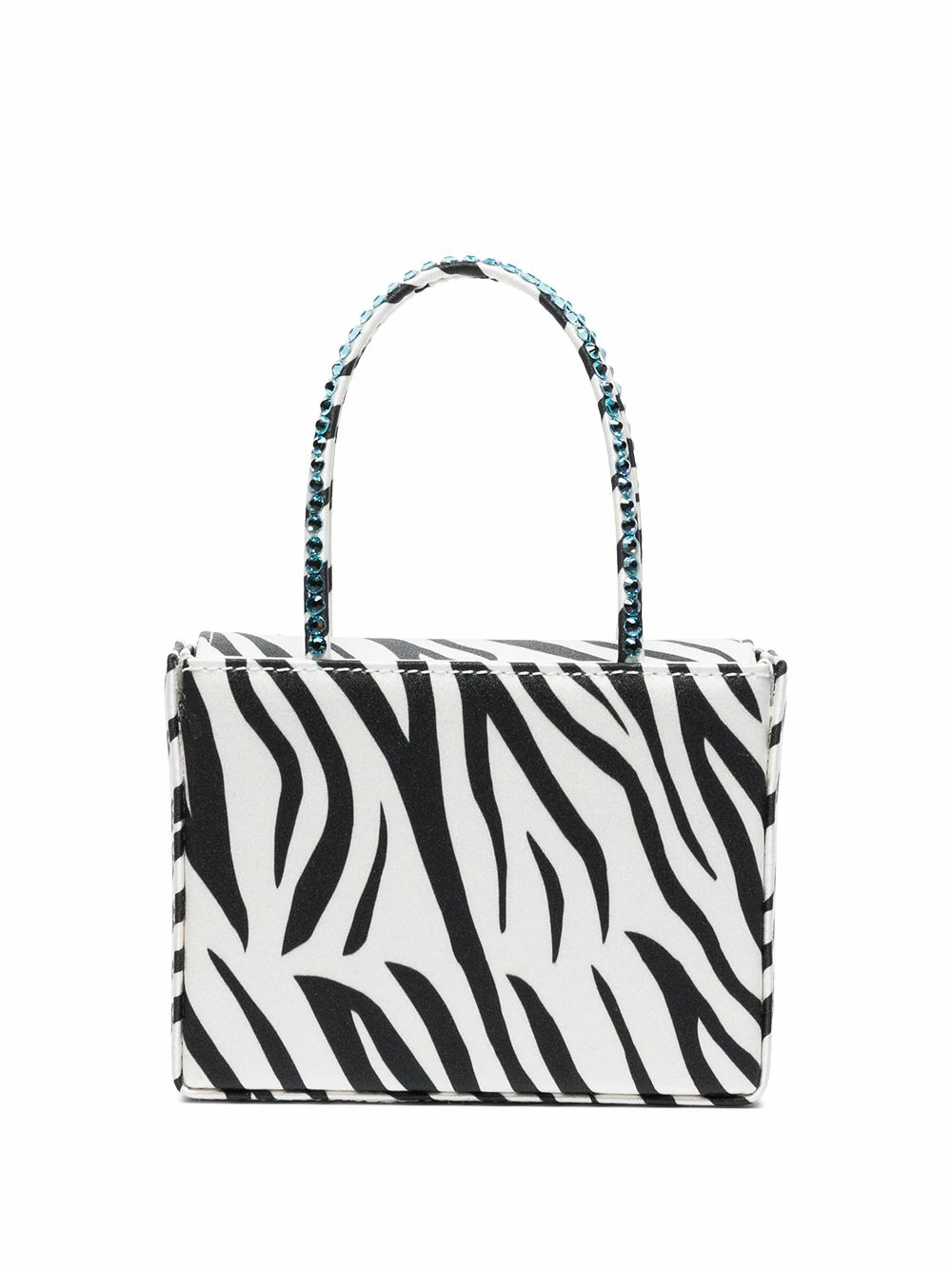 Amina Muaddi Super Amini Gilda zebra print bag 3 Amina Muaddi Super Amini Gilda zebra print bag