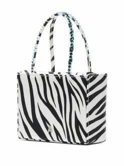Amina Muaddi Super Amini Gilda zebra print bag 9 Amina Muaddi Super Amini Gilda zebra print bag