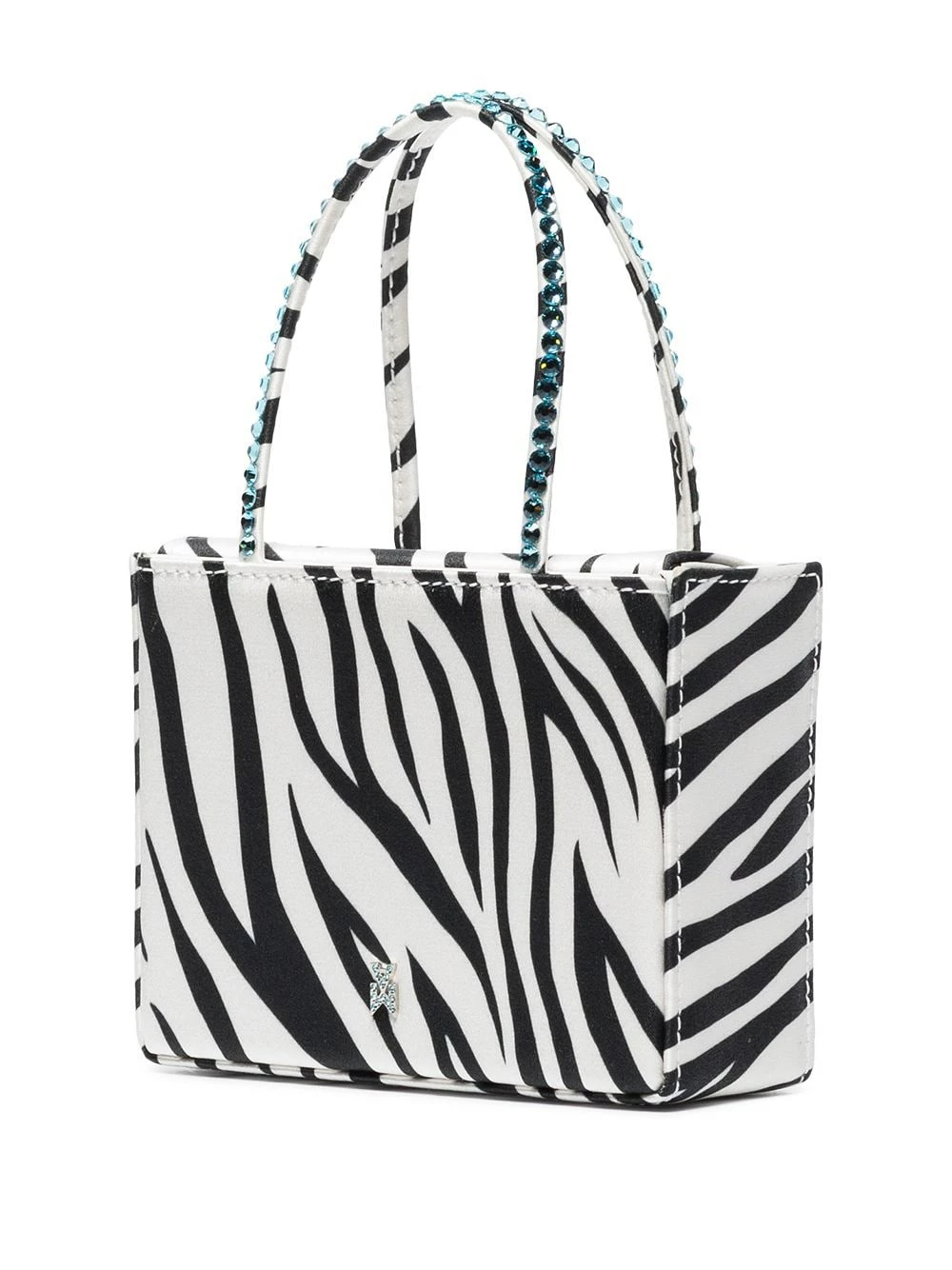 Amina Muaddi Super Amini Gilda zebra print bag 5 Amina Muaddi Super Amini Gilda zebra print bag