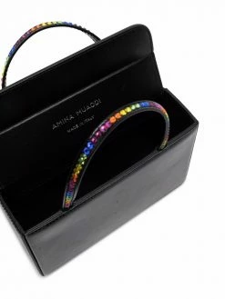 Amina Muaddi Amini Gilda logo plaque tote bag 11 Amina Muaddi Amini Gilda logo-plaque tote bag