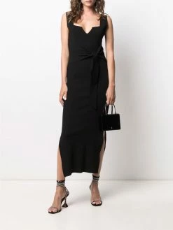 Amina Muaddi Amini Gilda logo-plaque tote bag