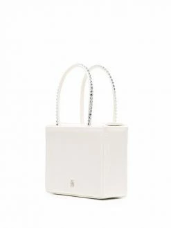 Amina Muaddi Gilda satin mini bag