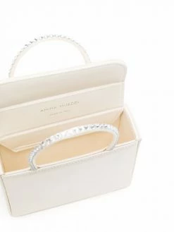 Amina Muaddi Gilda satin mini bag