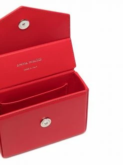 Amina Muaddi Johana leather clutch