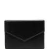 Amina Muaddi Johana leather box clutch