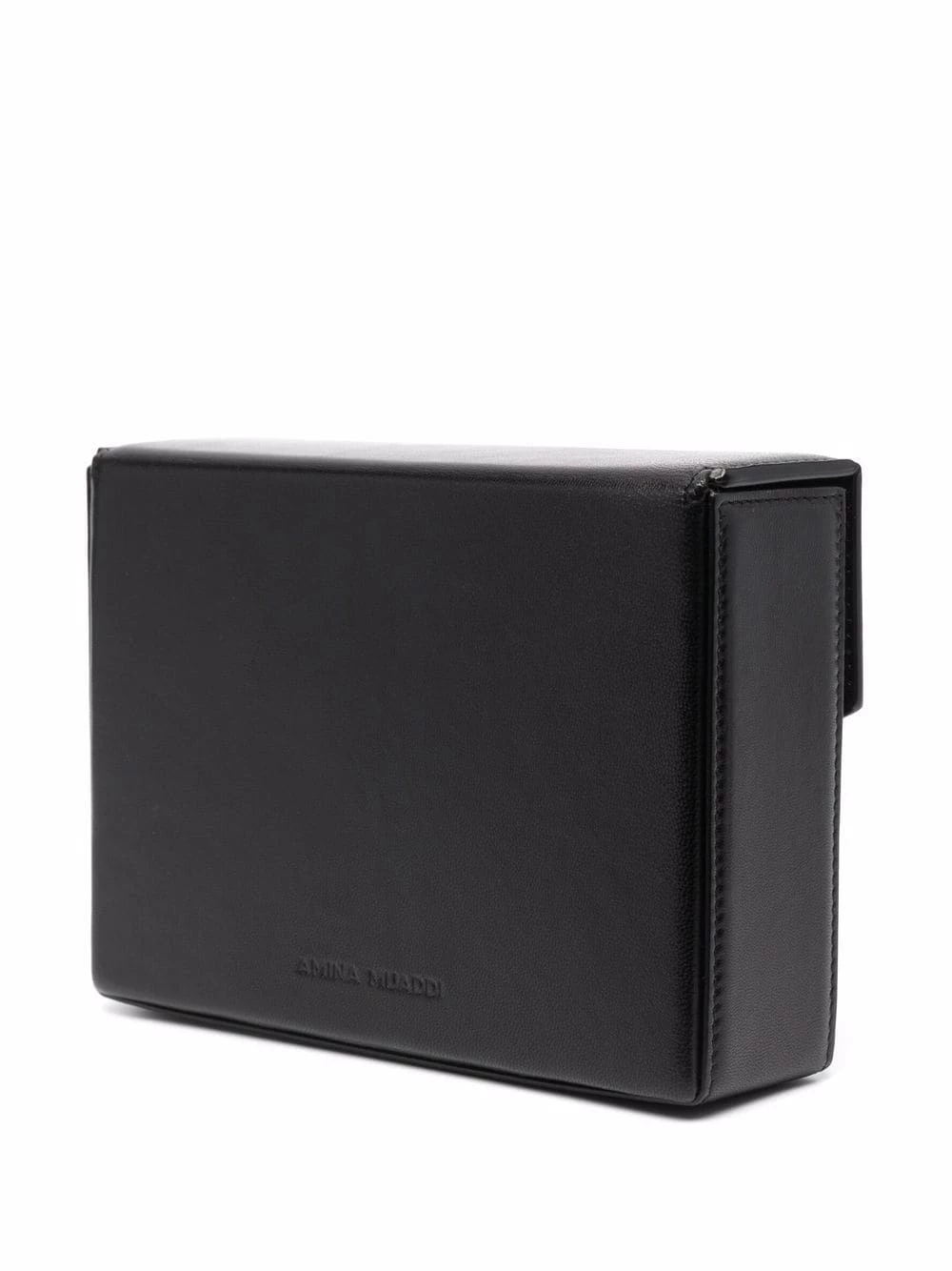 Amina Muaddi Johana leather box clutch 5 Amina Muaddi Johana leather box clutch
