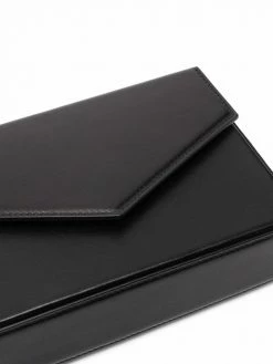 Amina Muaddi Johana leather box clutch 10 Amina Muaddi Johana leather box clutch