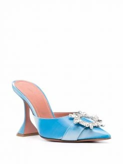 Amina Muaddi Begum crystal-embellished mules