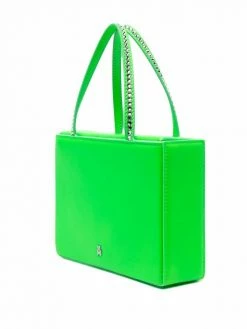 Amina Muaddi leather mini bag