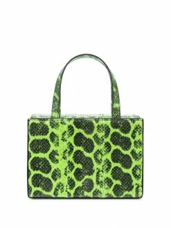 Amina Muaddi Giorgia snakeskin-effect mini bag