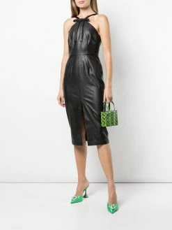 Amina Muaddi Giorgia snakeskin-effect mini bag