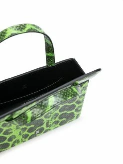 Amina Muaddi Giorgia snakeskin-effect mini bag