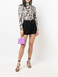 Amina Muaddi Amini Gilda mini leather bag