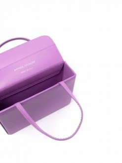 Amina Muaddi Amini Gilda mini leather bag