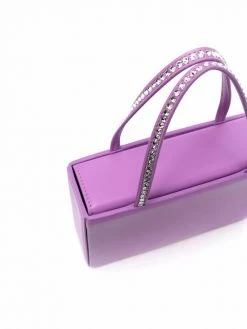 Amina Muaddi Amini Gilda mini leather bag