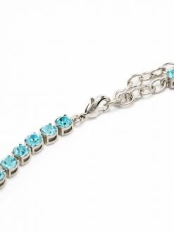 Amina Muaddi crystal-embellished tennis bracelet