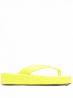 Amina Muaddi Johana flatform flip flops