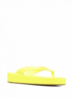 Amina Muaddi Johana flatform flip flops