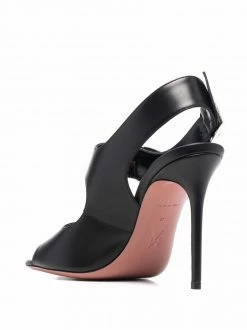 Amina Muaddi Millie 105mm crystal buckle sandals 8 Amina Muaddi Millie 105mm crystal-buckle sandals