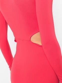 Amina Muaddi cut-out stretch midi dress