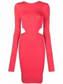 Amina Muaddi cut-out stretch midi dress