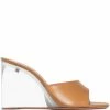 Amina Muaddi Lupita 95mm wedge-heel mules