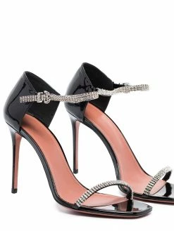 Amina Muaddi Ursina 100mm crystal-embellished sandals