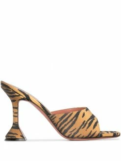 Amina Muaddi Stylish Shop 3 Amina Muaddi Lupita 110mm leopard-print mules
