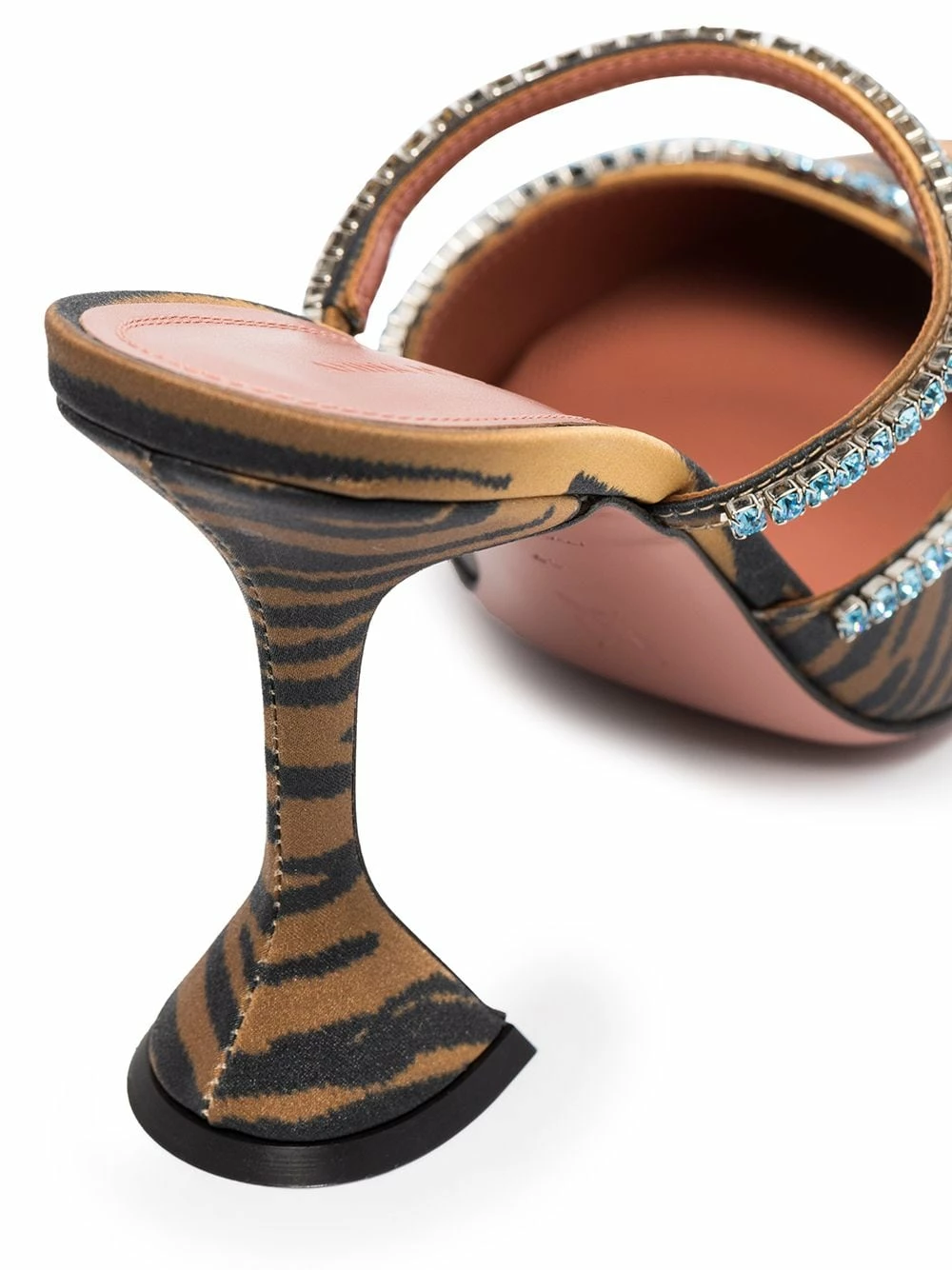 Amina Muaddi Gilda 95mm tiger print mules 6 Amina Muaddi Gilda 95mm tiger print mules