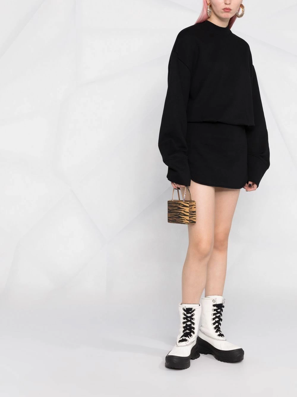 Amina Muaddi Gilda super mini tiger print bag 4 Amina Muaddi Gilda super mini tiger-print bag