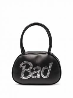 Amina Muaddi Stylish Shop 7 Amina Muaddi Bad crystal-embellished tote bag