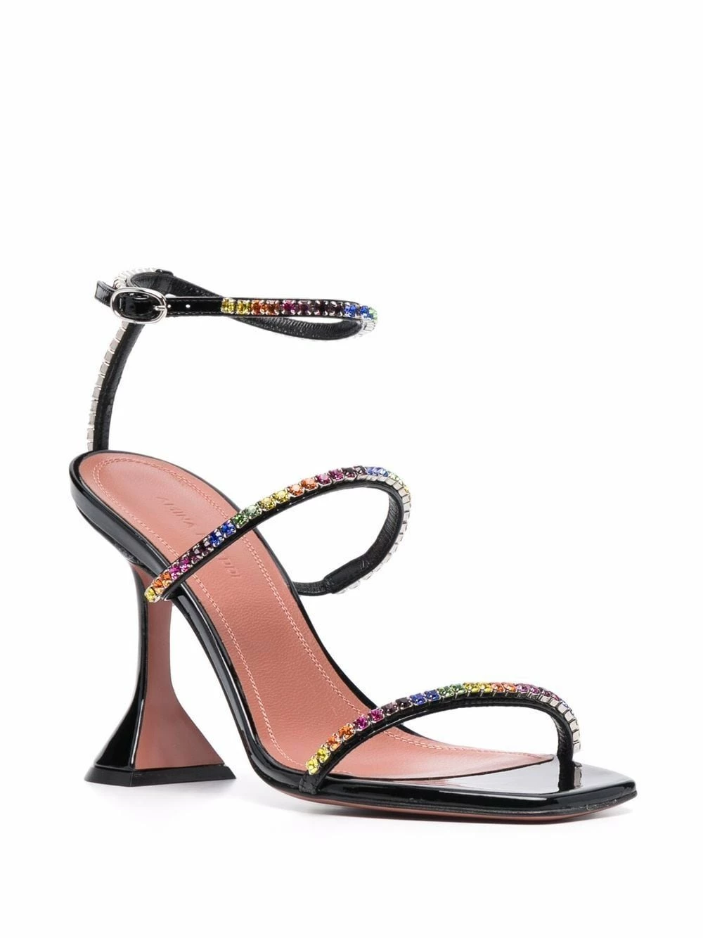 Amina Muaddi Gilda rainbow crystal embellished sandals 4 Amina Muaddi gilda rainbow crystal-embellished sandals