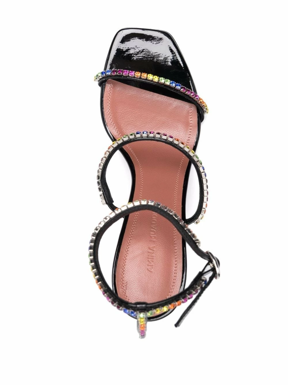 Amina Muaddi Gilda rainbow crystal embellished sandals 6 Amina Muaddi gilda rainbow crystal-embellished sandals