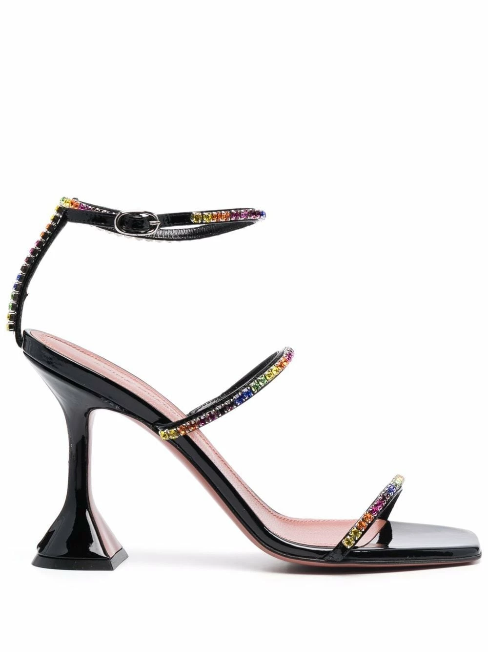 Amina Muaddi Gilda rainbow crystal embellished sandals 3 Amina Muaddi gilda rainbow crystal-embellished sandals