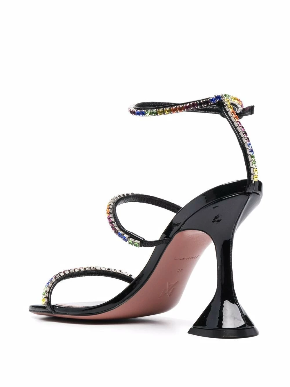 Amina Muaddi Gilda rainbow crystal embellished sandals 5 Amina Muaddi gilda rainbow crystal-embellished sandals
