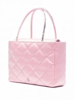 Amina Muaddi mini Betty quilted tote bag